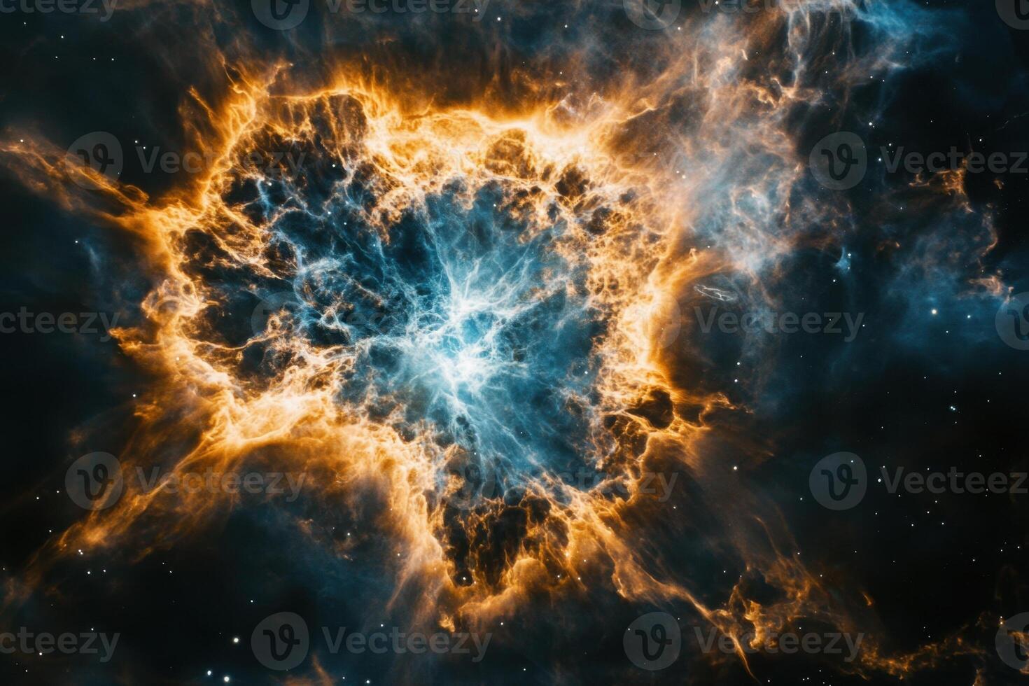 The crab nebula, a star forming region in space photo