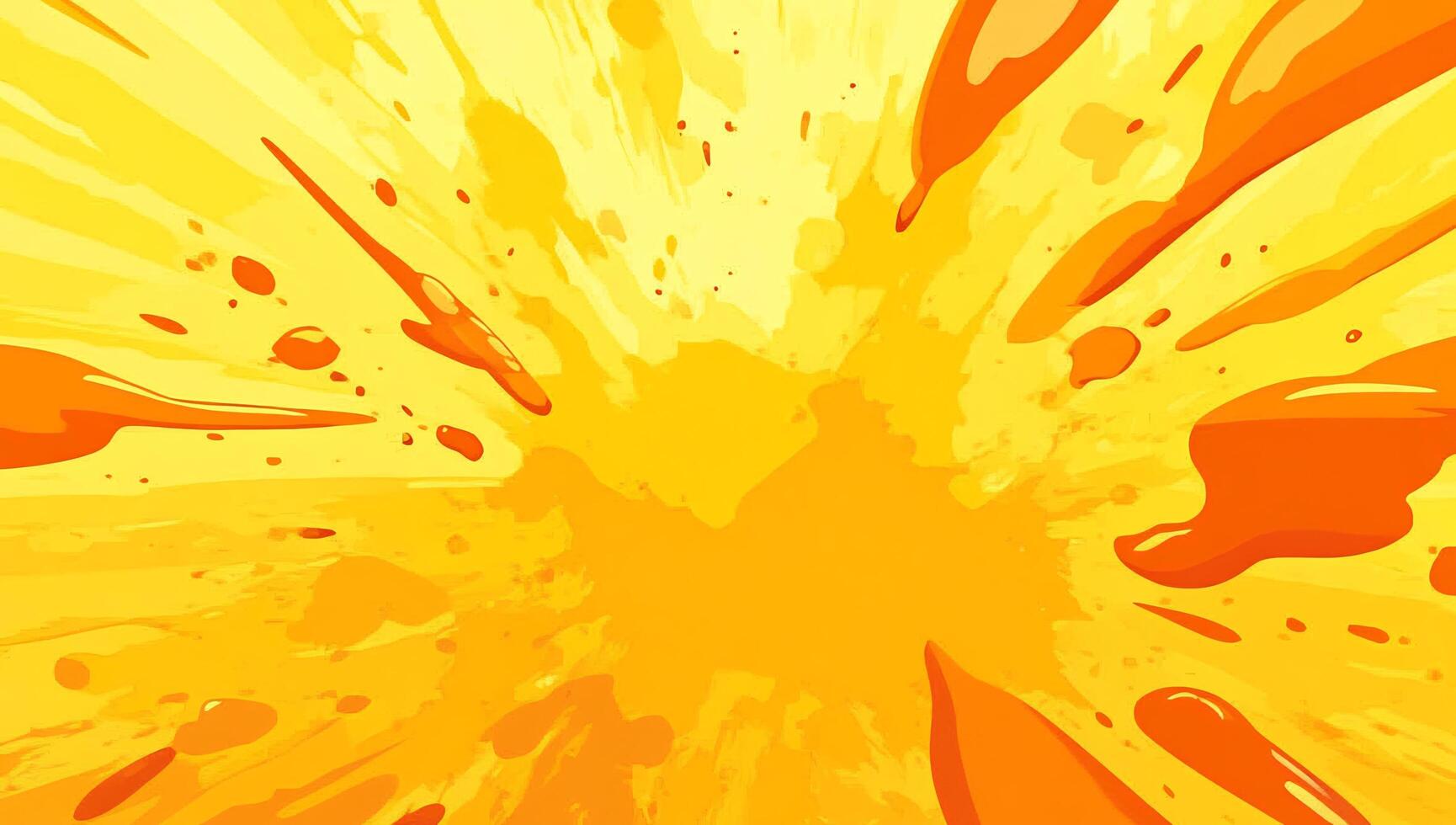 Orange splash background with splashes and splashes photo
