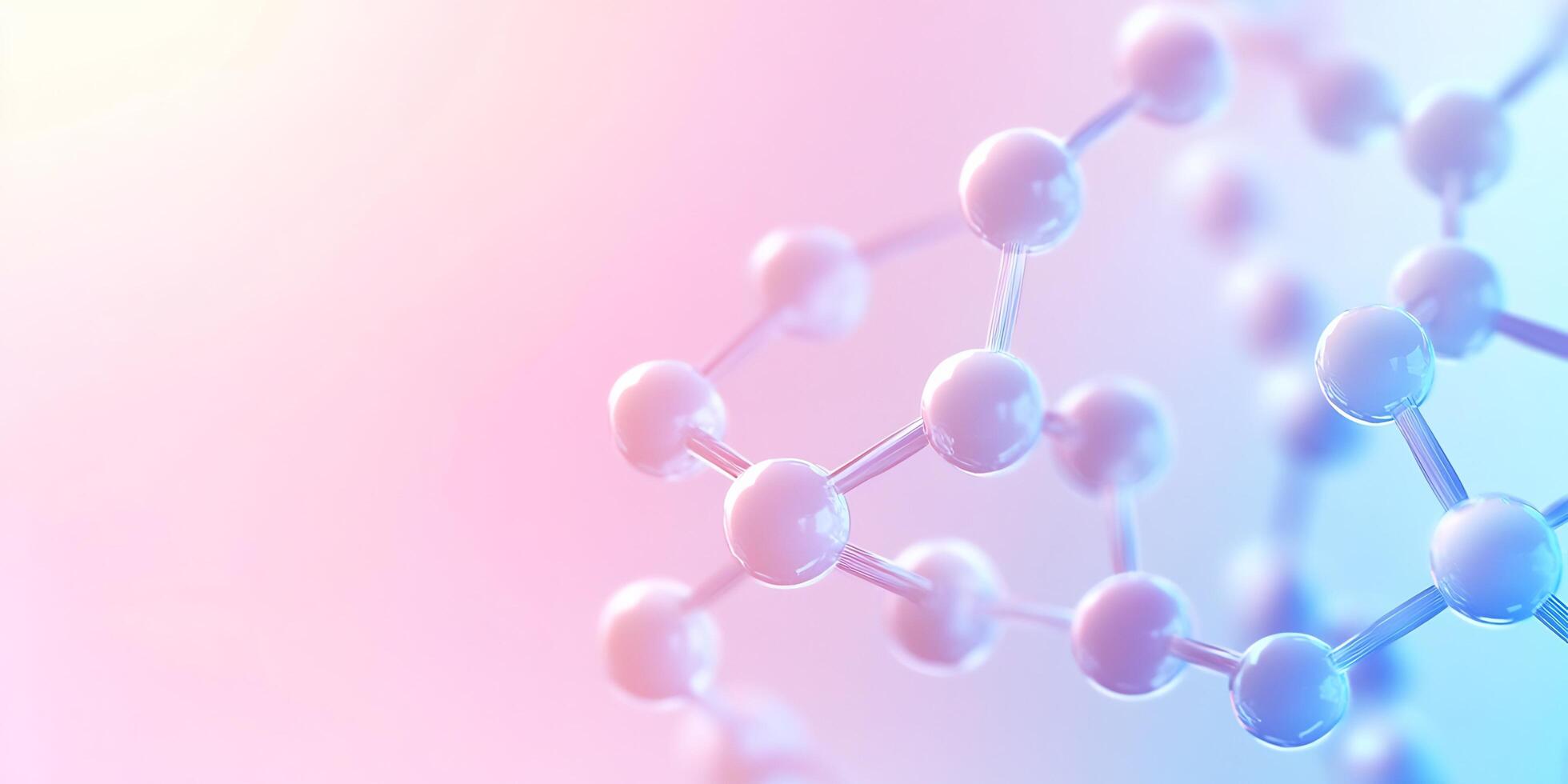 3d rendering of a molecule structure photo
