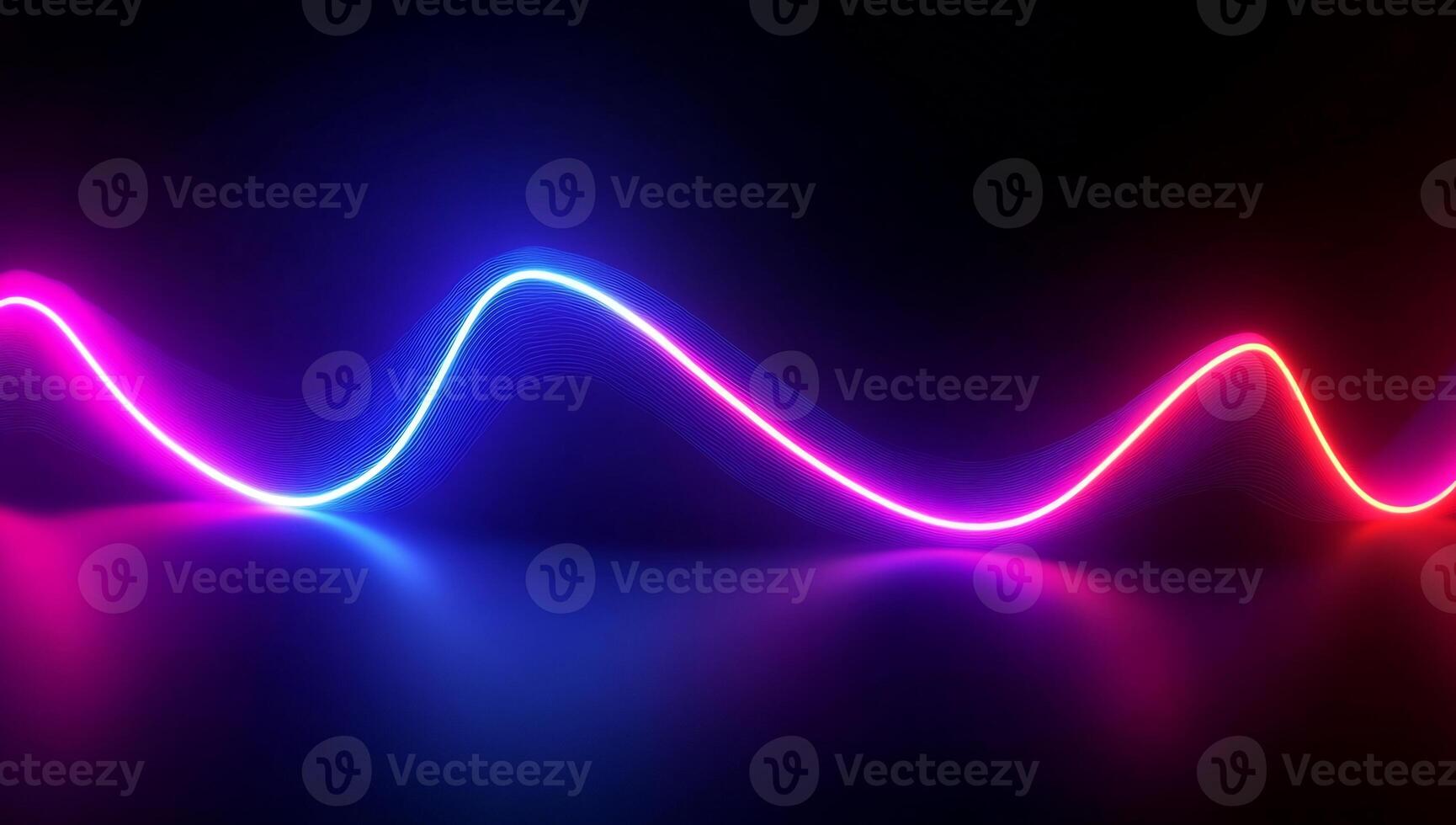 A wave of light is shown in the dark photo