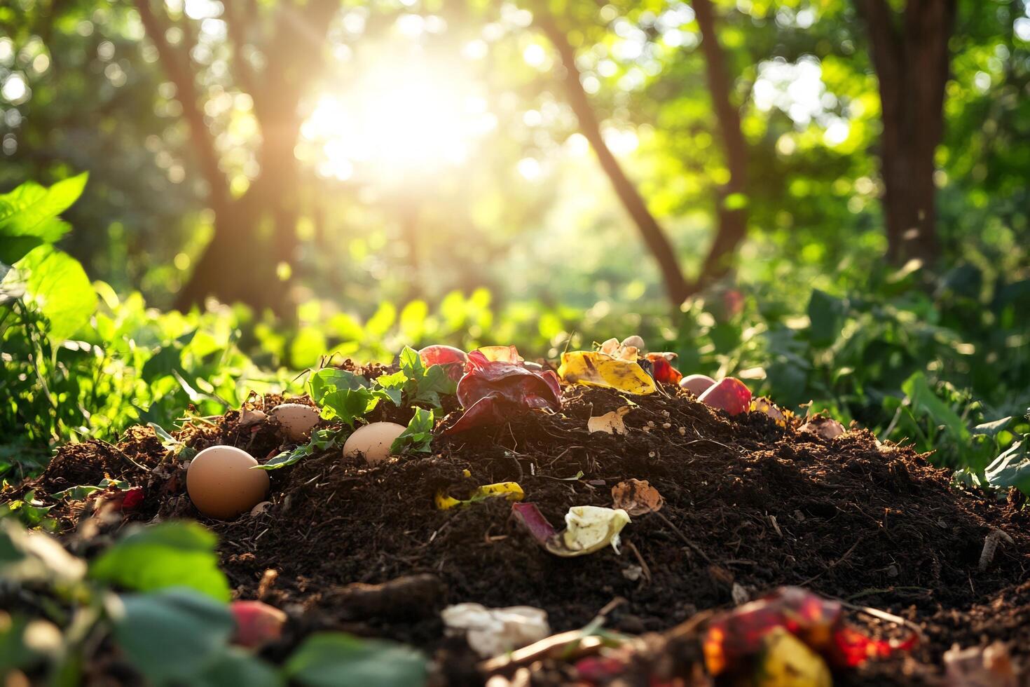 Composting is a great way to recycle your food scraps photo