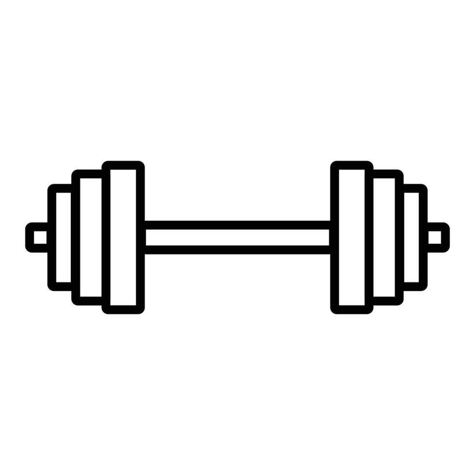 gym icon line flat design vector