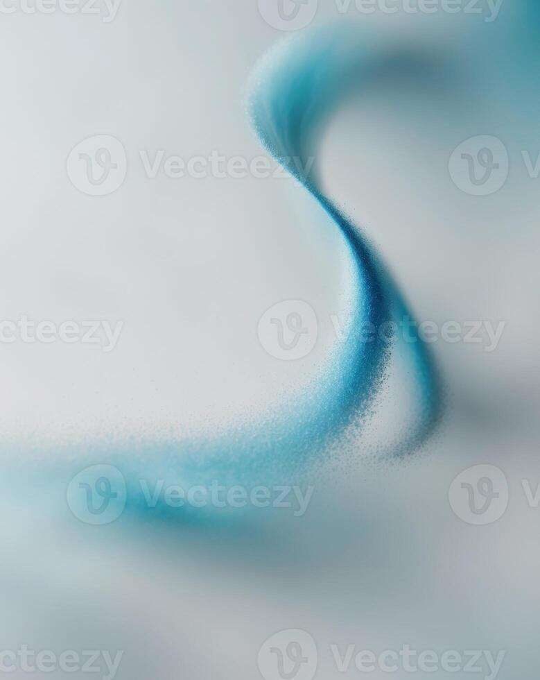 Abstract Blue Glowing Particle Wave Background photo