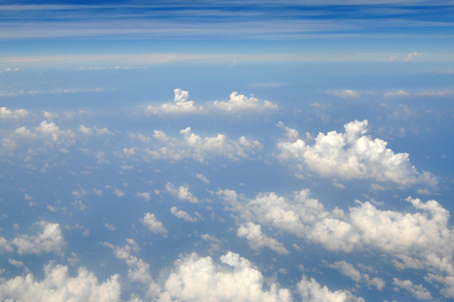 A view of the sky from an airplane photo