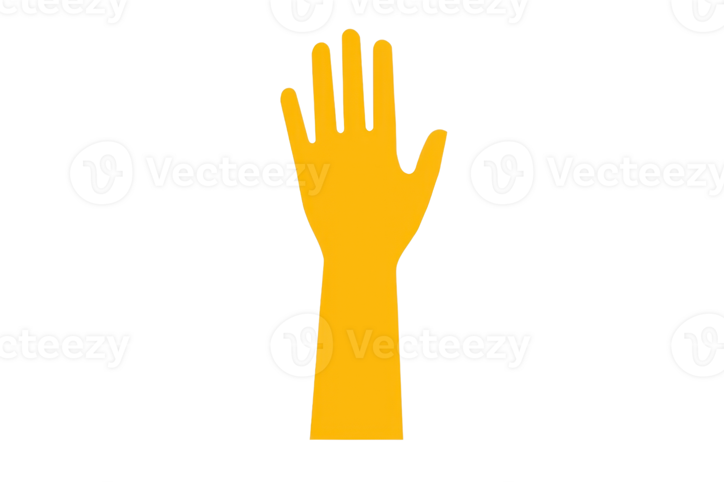 A raised hand symbolizing greeting or signaling. png