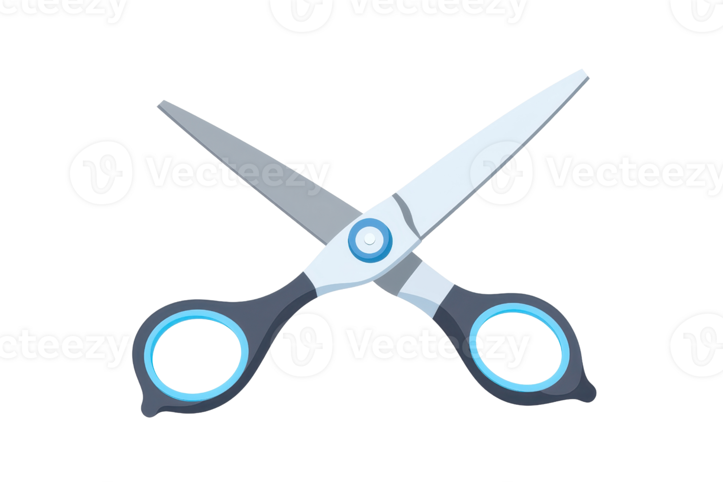 A pair of scissors with sleek blades and ergonomic handles designed for cutting tasks. png