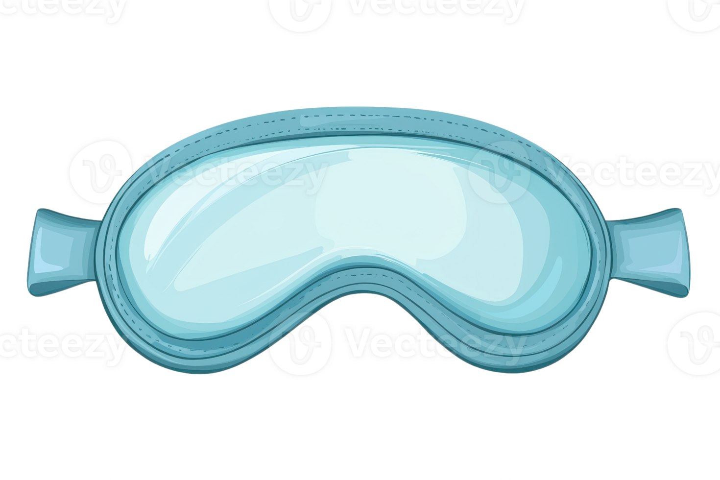 un' morbido, blu dormire maschera progettato per bloccare luce, valorizzare comfort e promozione riposante dormire. png