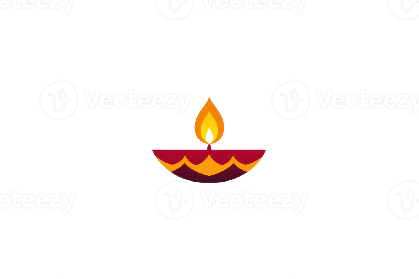 A vibrant illustration of a Diwali diya lamp flickering with a warm glow, perfect for festive and cultural themes. png