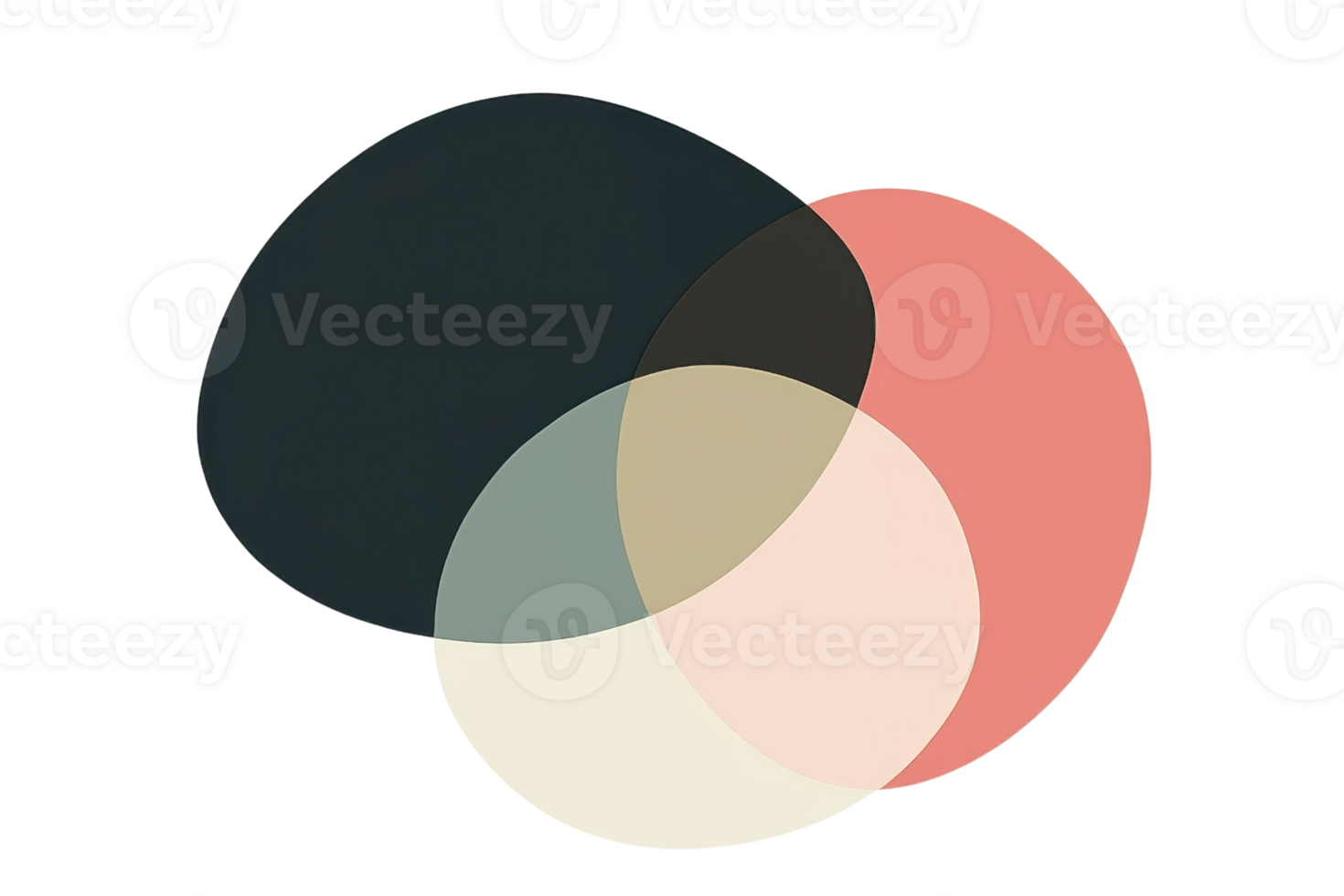 Abstract design with layered pastel circles creates a modern aesthetic perfect for backgrounds, presentations, or creative projects. png