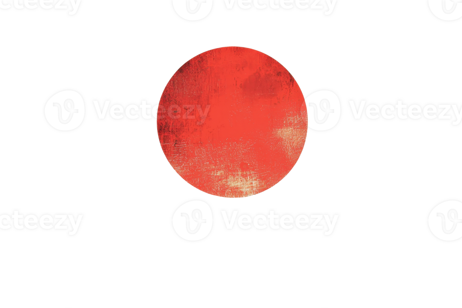 Abstract red circle with a textured finish, symbolizing modern art and minimalism, perfect for creative and artistic stock purposes. png