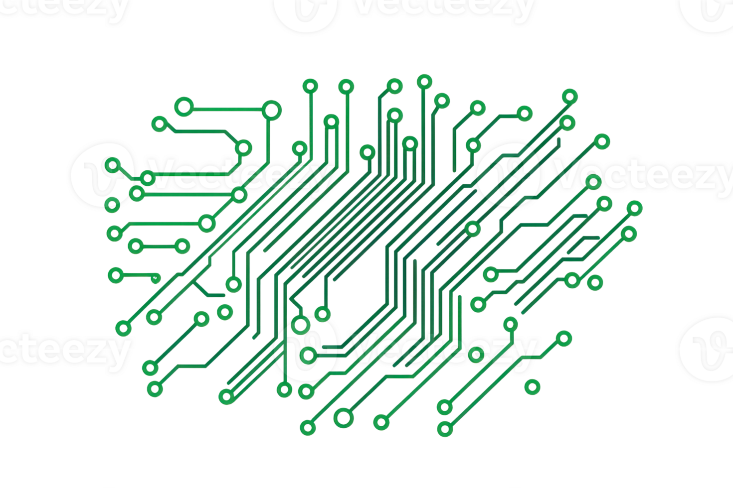 Abstract representation of a digital circuit pattern with interconnected lines, symbolizing modern technology and electronic communication. png