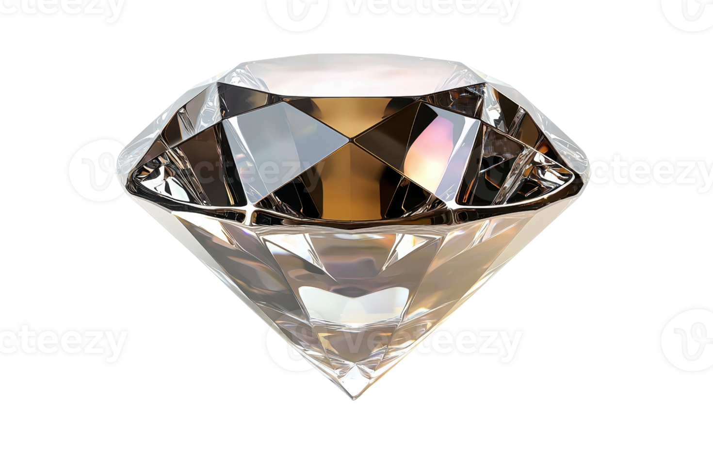 A sparkling diamond gemstone showcasing brilliance and clarity against a transparent background. symbolizing luxury and elegance. png