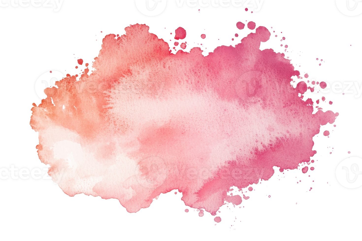 A vibrant pink watercolor splash, ideal for artistic backgrounds, creative designs, and adding a touch of color to any project or presentation. png