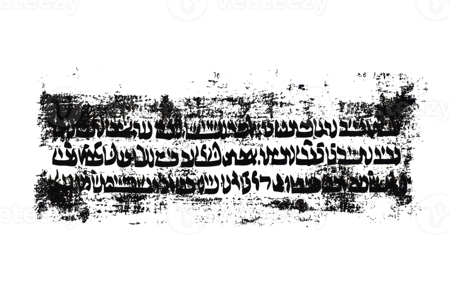 Abstract artistic grunge brush texture isolated on transparent background. High-resolution black paint stroke for creative design projects. png
