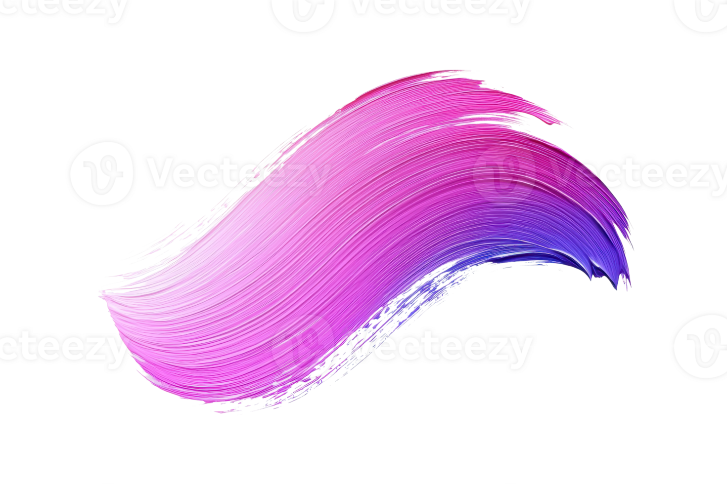 Abstract pink and purple brushstroke on transparent background. symbolizing creativity and design. Perfect for art, design, and color themes. png