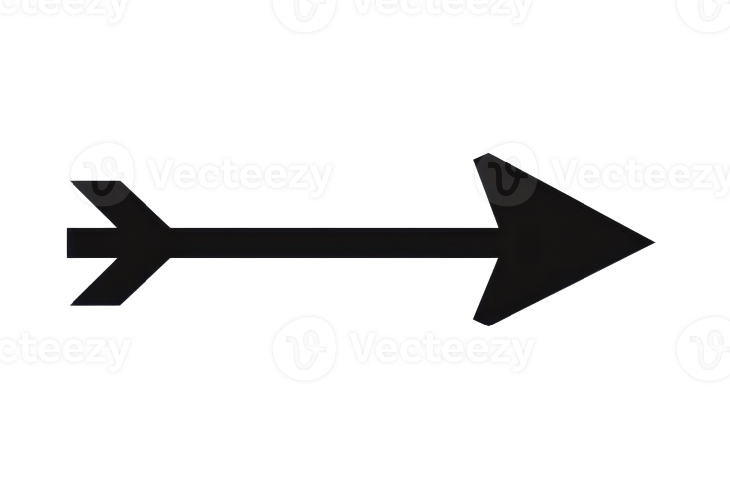 Black arrow icon pointing to the right, symbolizing direction, navigation, and progress. Minimalistic on a transparent background. png