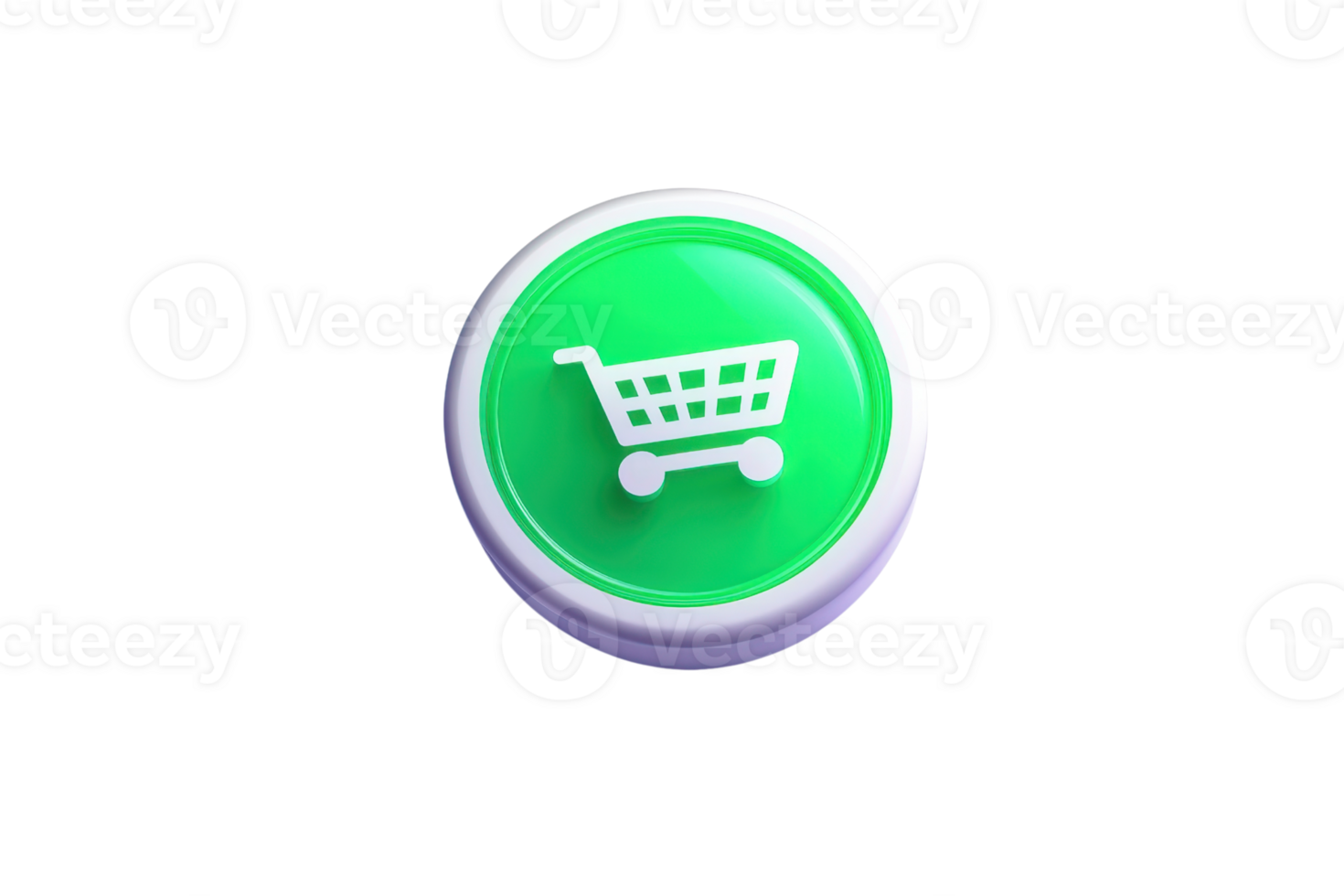 Bright green button with a shopping cart icon representing online shopping, ecommerce interface, and digital transactions concept. png