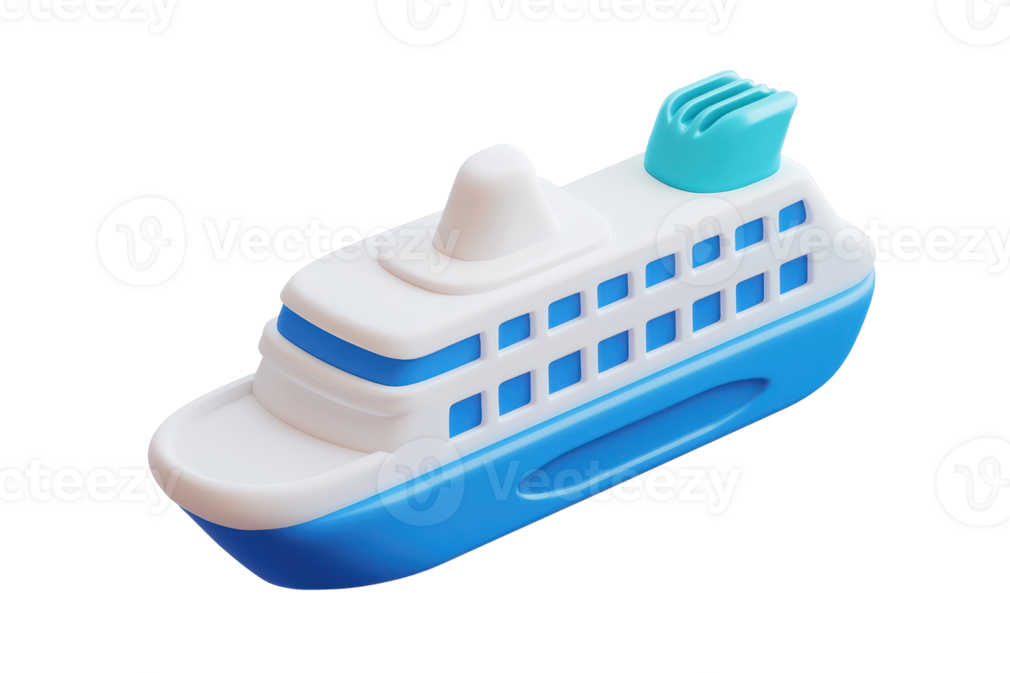 Colorful toy boat isolated on transparent background. Perfect for children's play and imaginative adventures with vibrant design and fun details. png