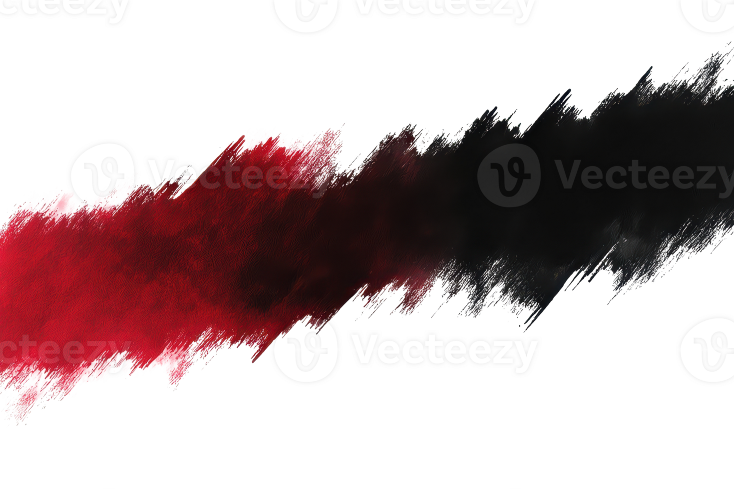Dynamic red and black brush stroke creating a bold abstract background. Perfect for modern art projects or creative design elements. png