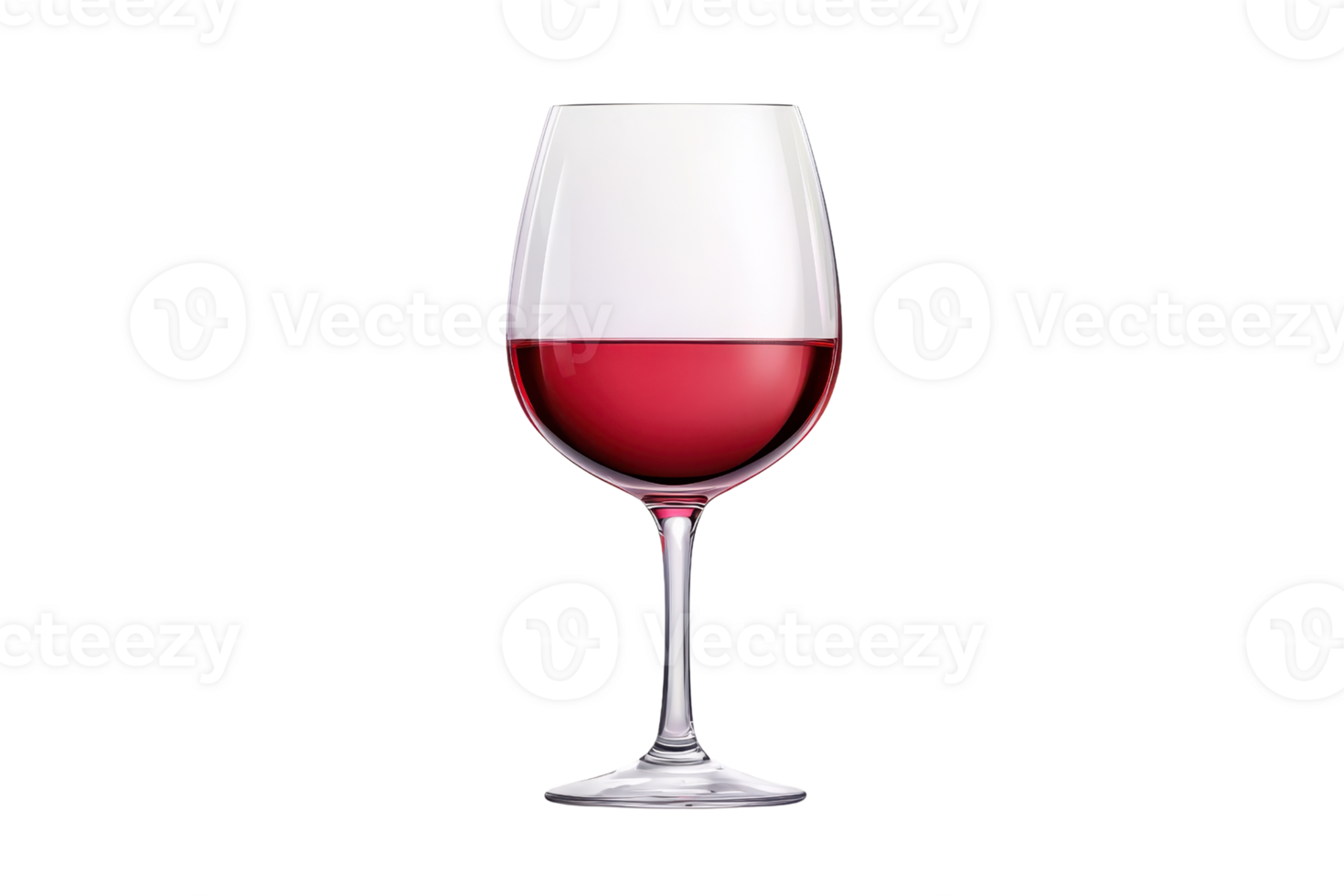 Elegant glass of red wine on a clear background, ideal for dining, culinary, and lifestyle themes. Captures the essence of sophistication. png