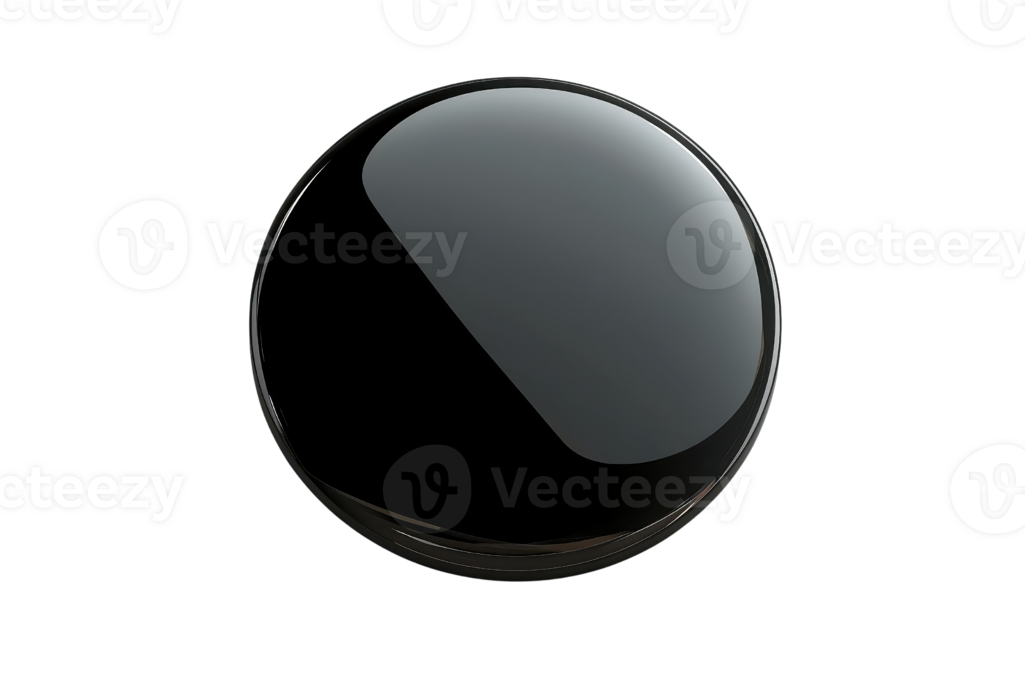 Glossy black sphere isolated on transparent background, perfect for design and artistic presentations. png