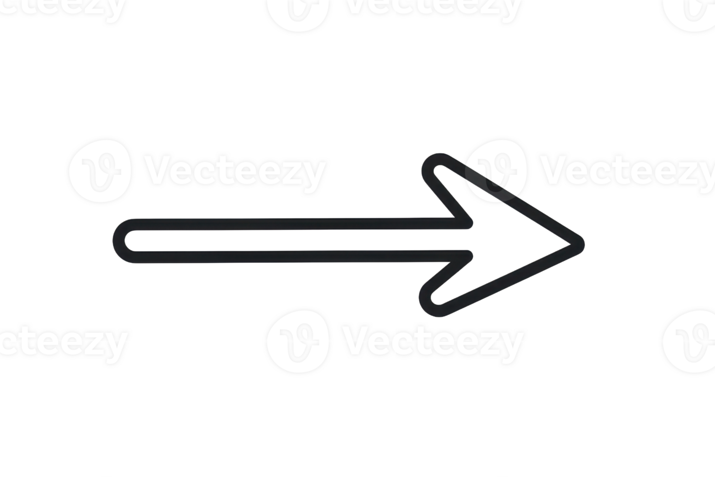 Simple black arrow pointing right, isolated on transparent background. Perfect for navigation, direction, and interface design concepts. png