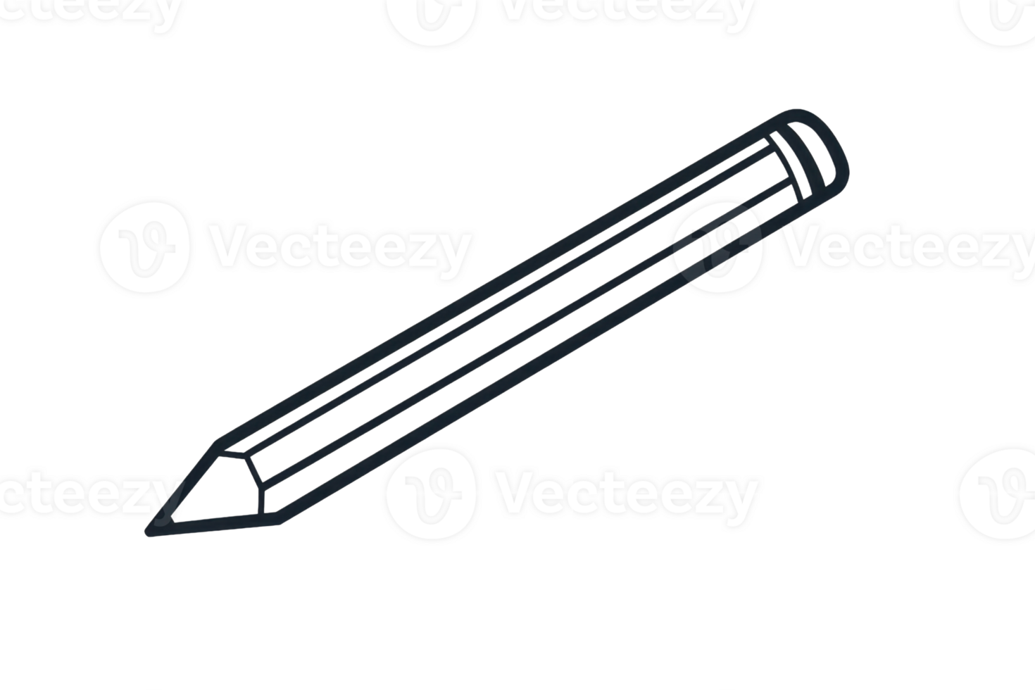 Simple pencil sketch illustration, black and white, isolated on a transparent background. perfect for creative projects and design inspiration. png