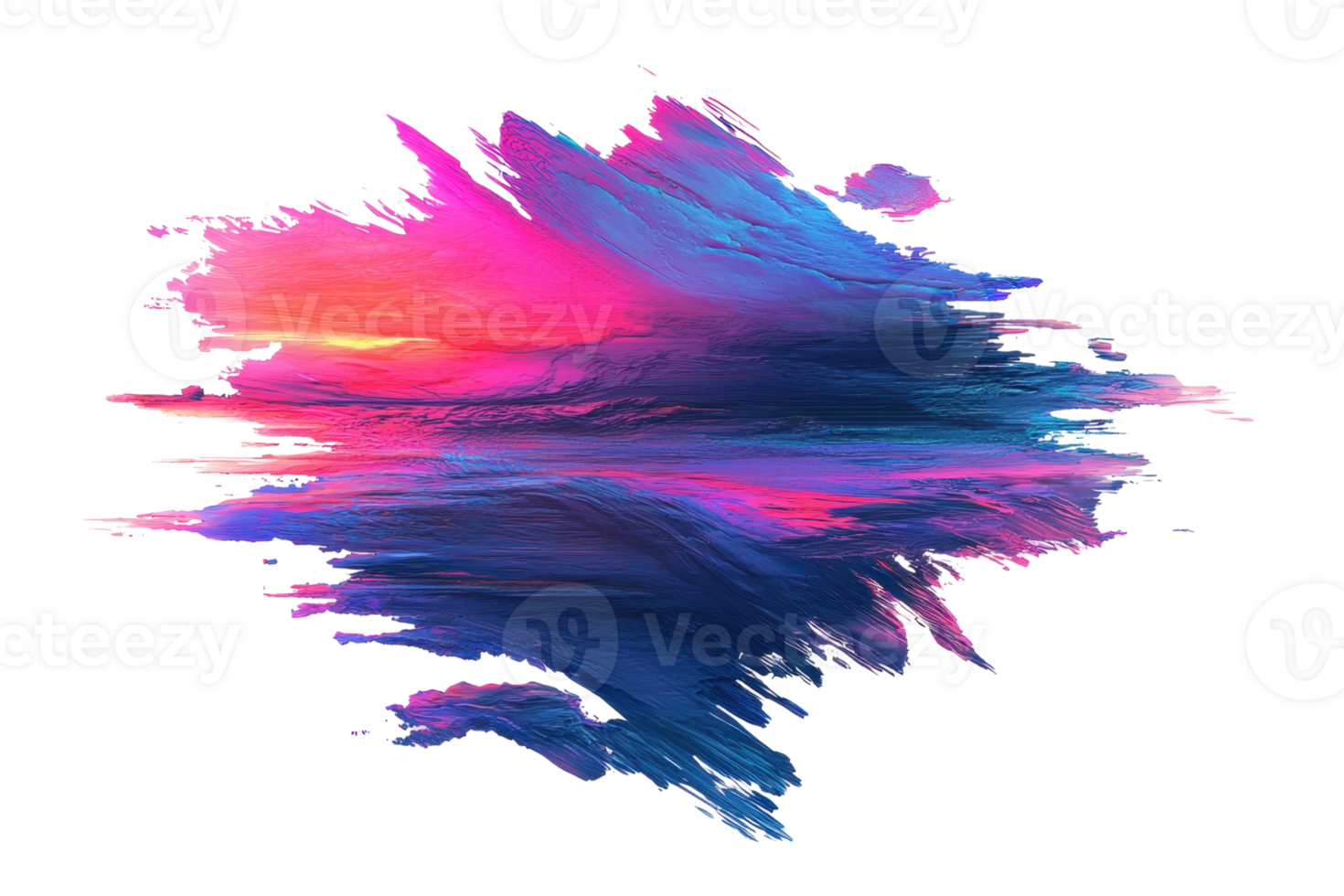Vibrant abstract digital art with dynamic brushstrokes blending pink and blue hues, creating a stunning visual effect. Perfect for creative projects. png
