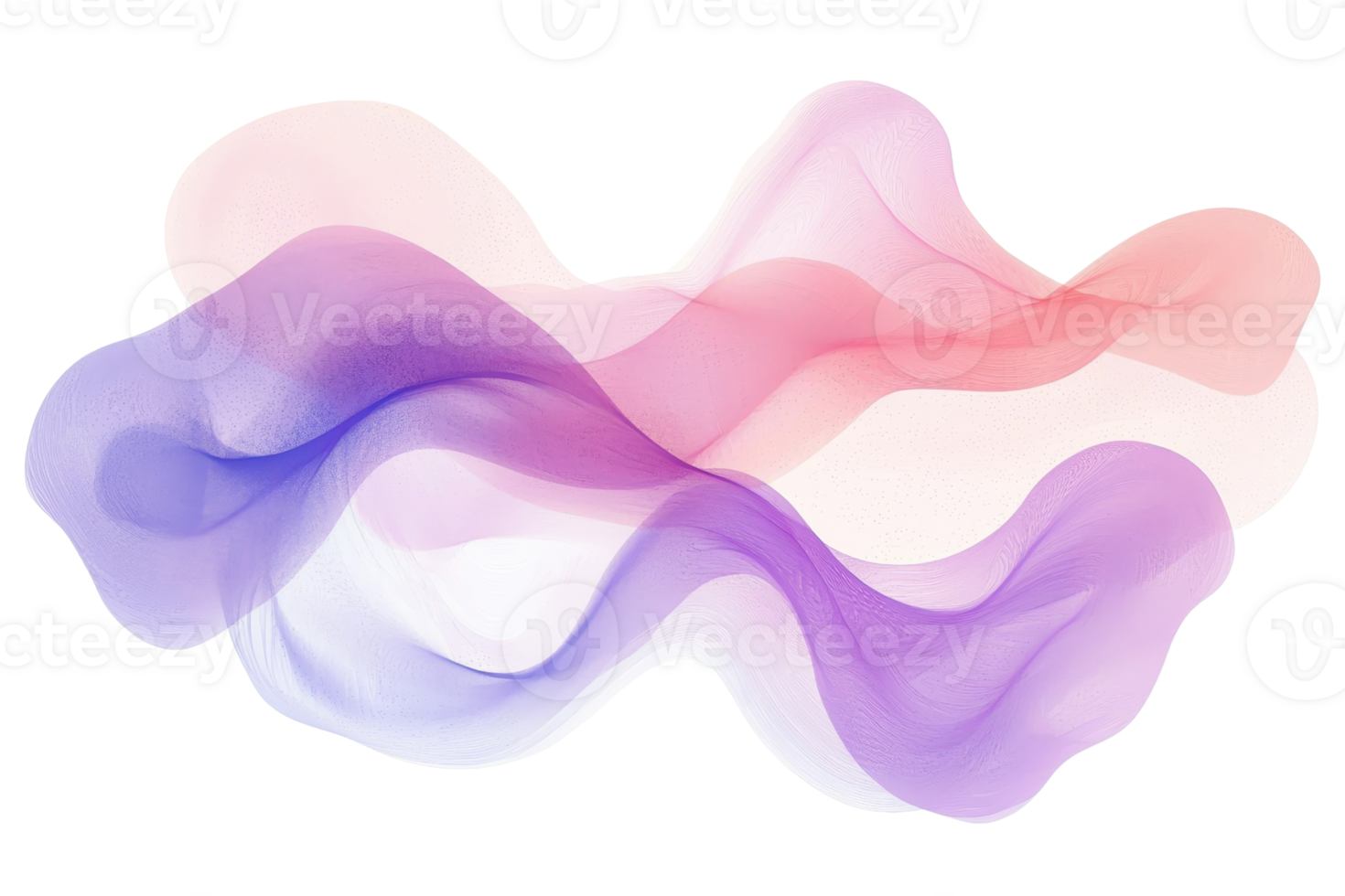 Vibrant, flowing abstract design with soft purple, pink, and red hues creating a dynamic wave pattern. Perfect for modern creative projects. png