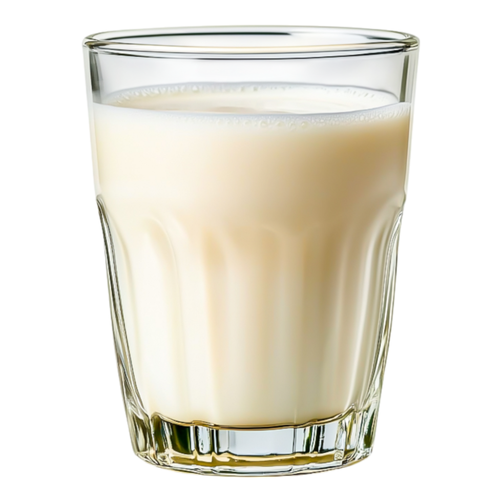 Fresh White Milk in a Clear Glass png