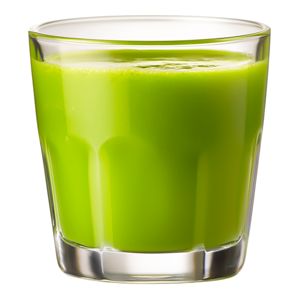 Fresh Green Juice in a Clear Glass png