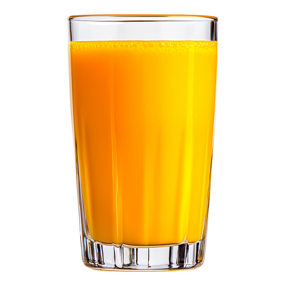 Freshly Squeezed Orange Juice in a Clear Glass png