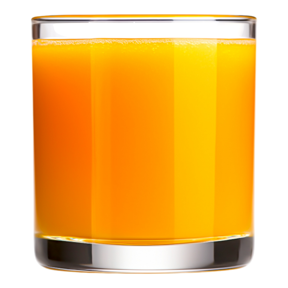 Refreshing Orange Juice in a Clear Glass png