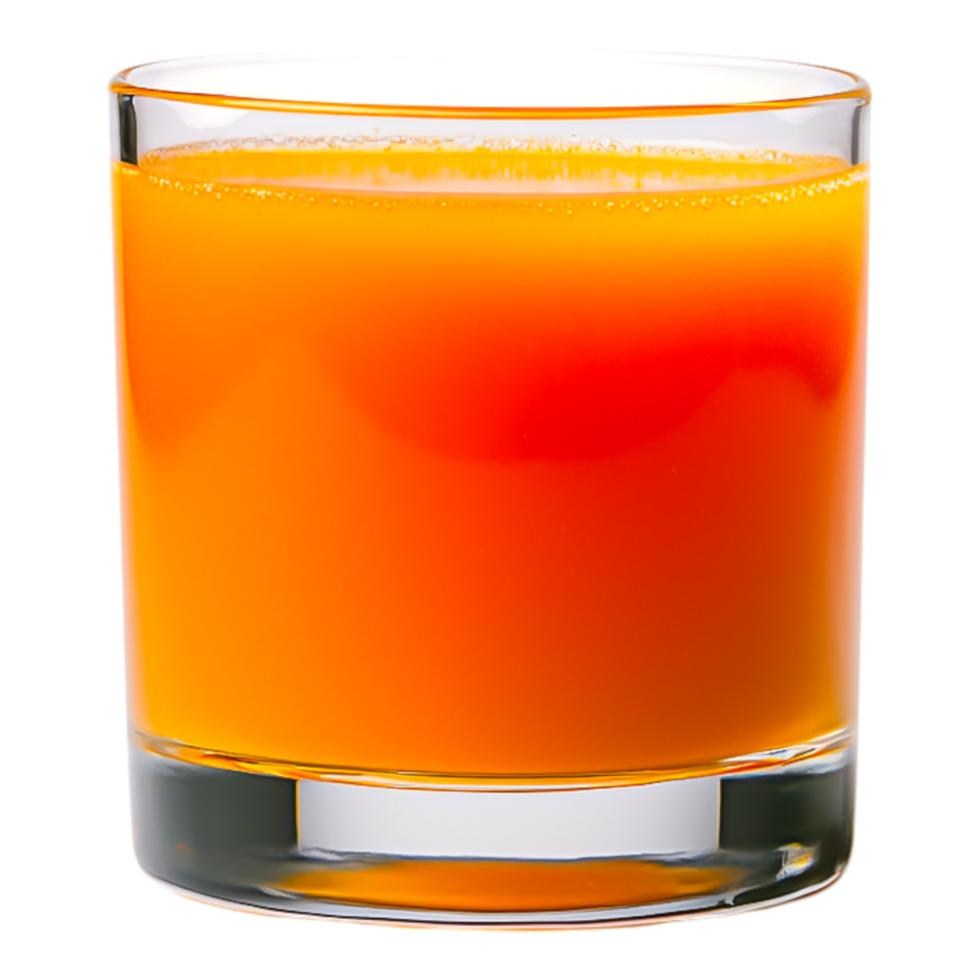 Refreshing Orange Juice in a Clear Glass png