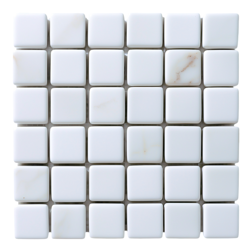 White Square Tiles with Subtle Texture and Minimalist Design png