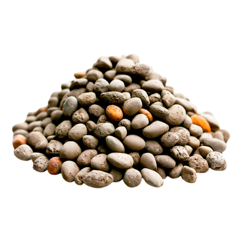 Pile of Small Gravel Stones with Variations of Color and Texture png
