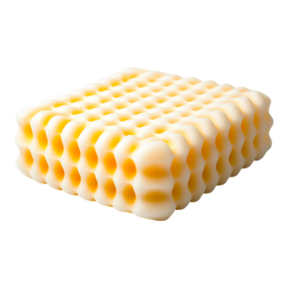 Textured Foam Block with Honeycomb Design for Comfort and Support png