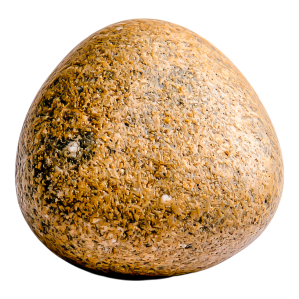 Smooth Round Rock with Natural Textures and Earthy Tones png