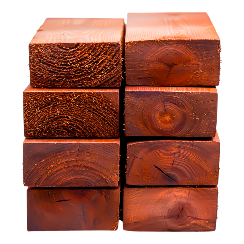 Close-Up of Stacked Wooden Blocks with Rich Textures and Patterns png