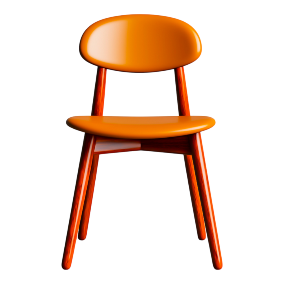 Orange Modern Chair for Contemporary Decor png