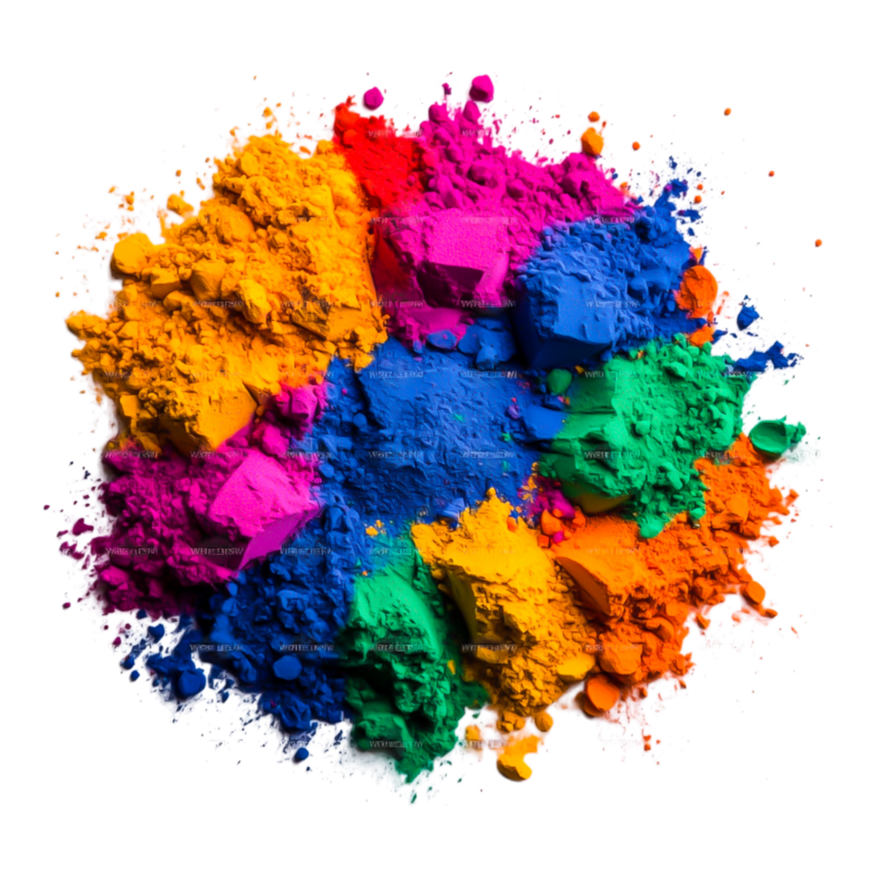 Vibrant Colorful Powder Explosion png