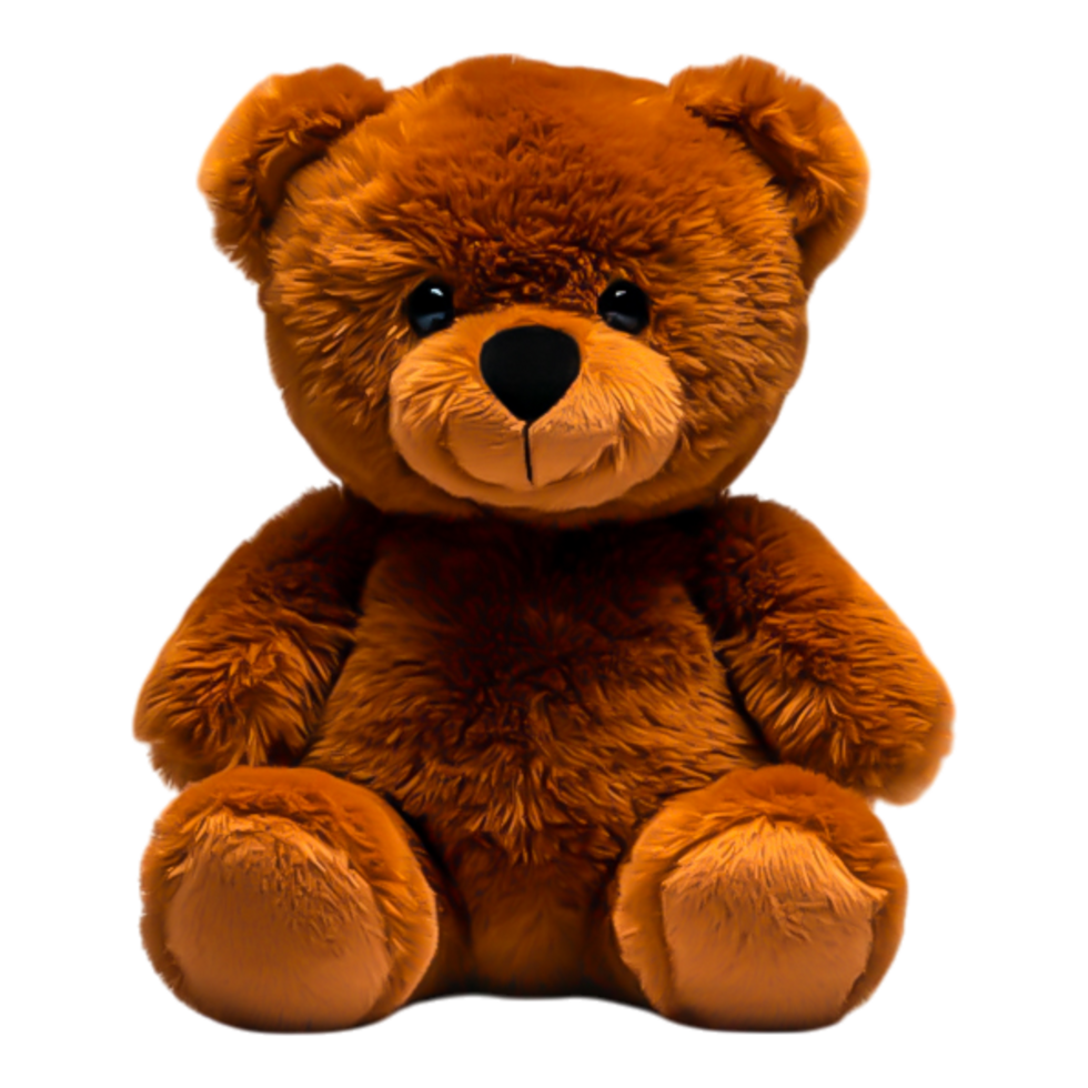 Cute Plush Teddy Bear Toy Sitting png
