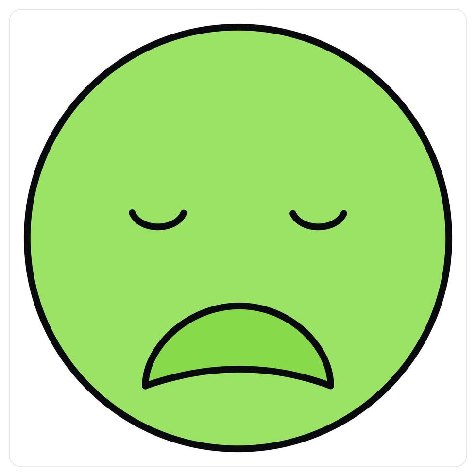Disappointed and expression icon concept vector