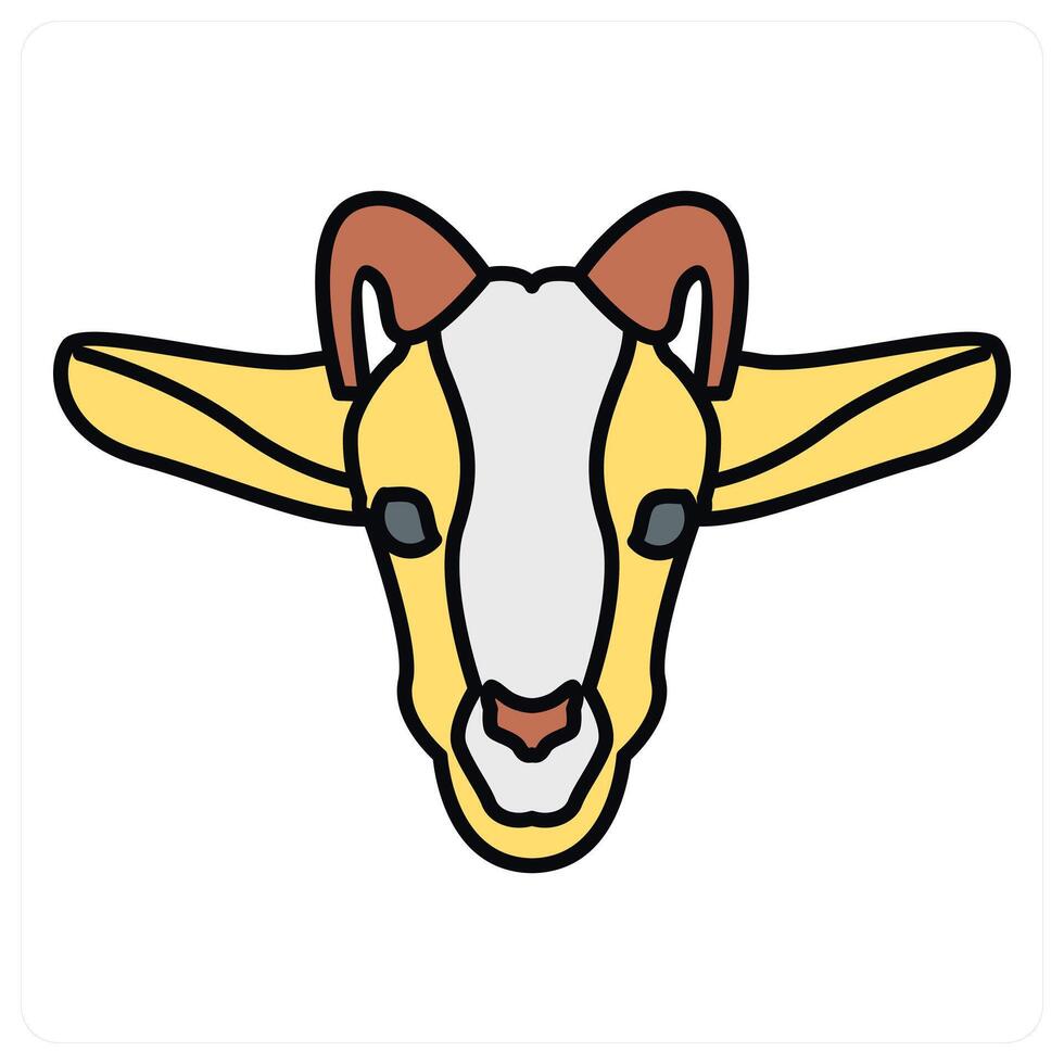 Goat and nature icon concept vector