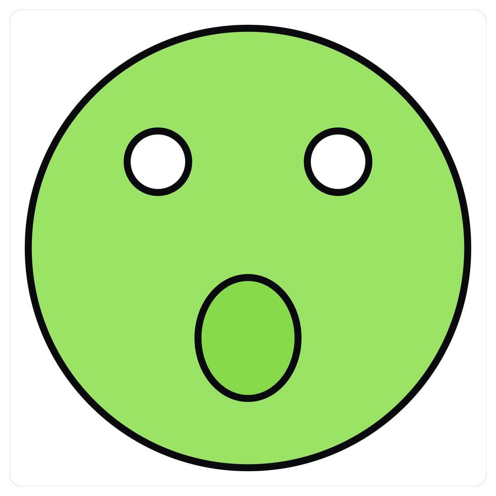 Hushed and emoji icon concept vector