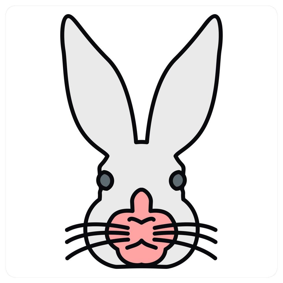 Rabbit and nature icon concpet vector