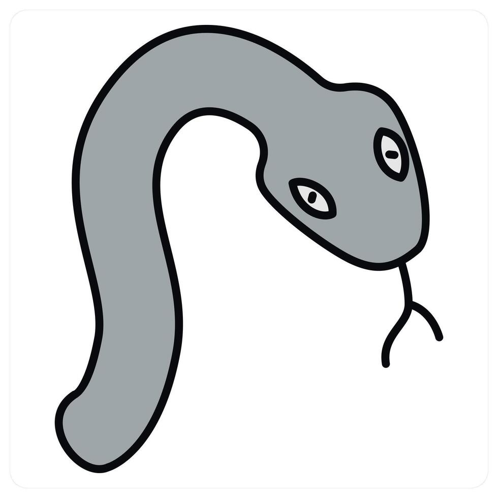 Snake and forest icon concept vector
