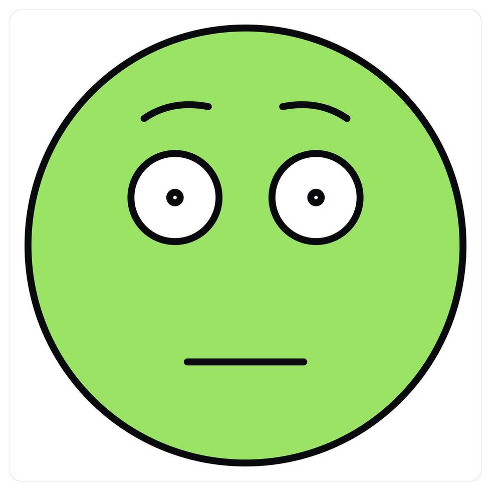 Flushed and expression icon concept vector