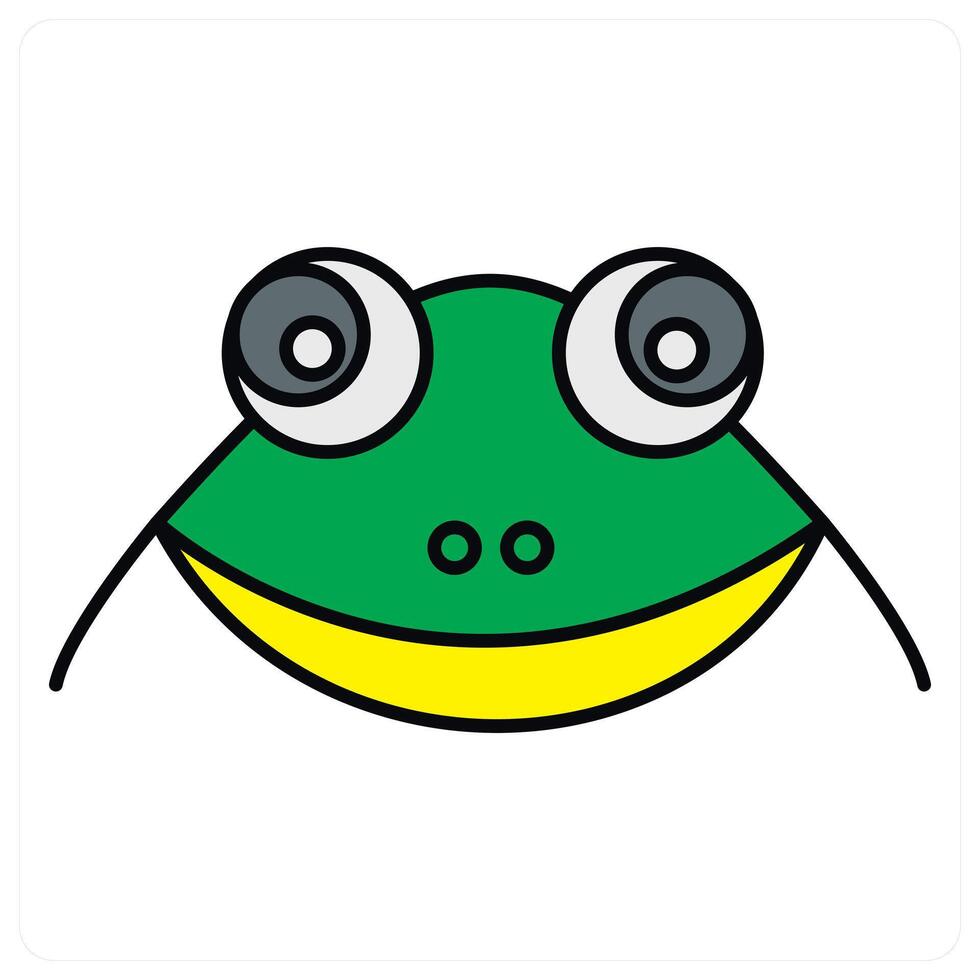 Frog and mammal icon concept vector