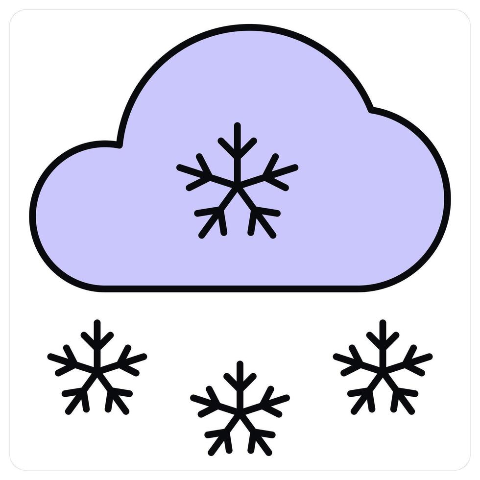 Snowflake and ice icon concept vector